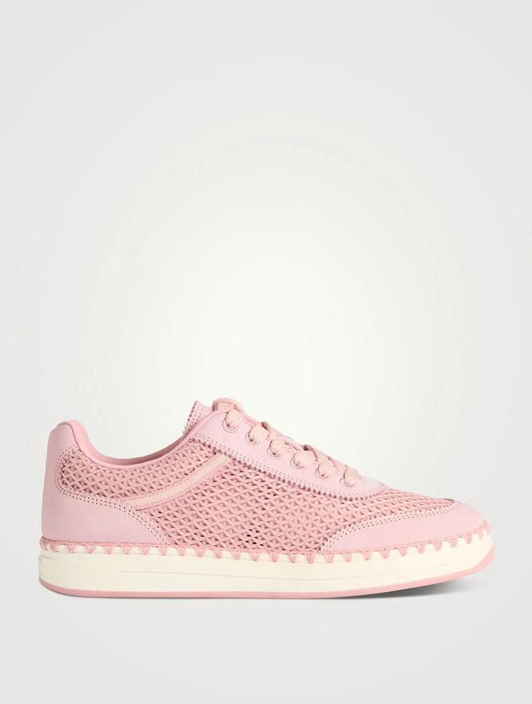 Rimini Mesh And Leather Sneakers