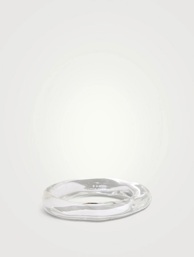 Small Liquid Lucite Bangle Bracelet
