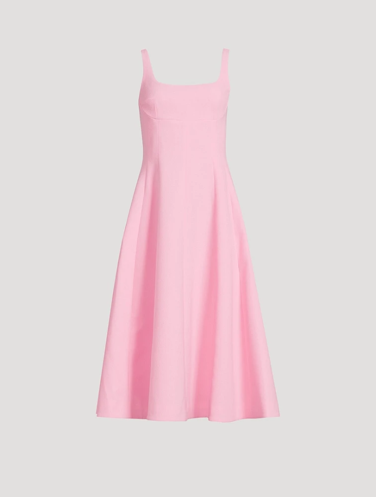 Asia Double Crêpe Midi Dress