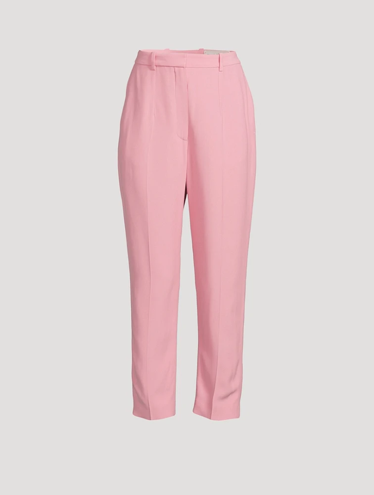 Leaf Crêpe Cigarette Trousers