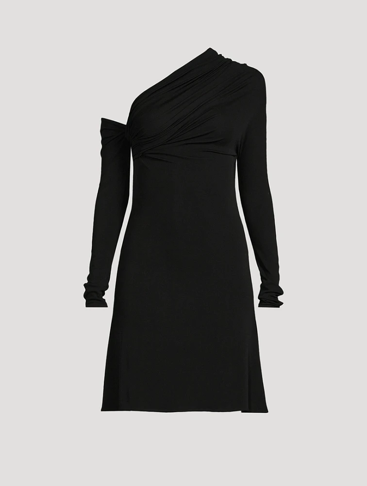 Twist Crêpe Mini Dress