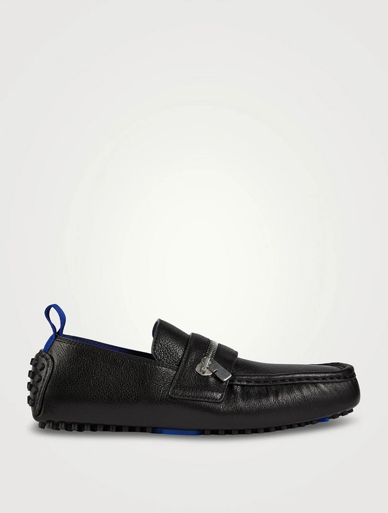 Leather Motor Loafers