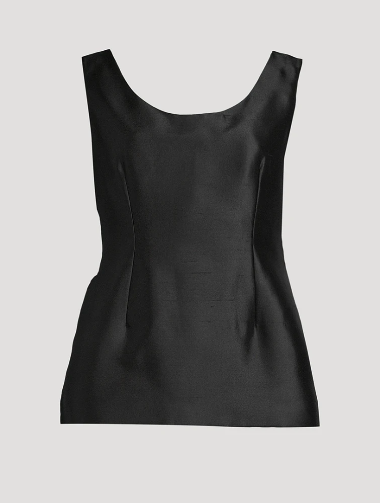 Emeric Silk Bustier Top