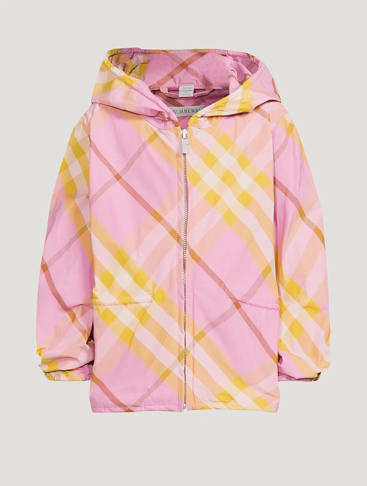 Check Windbreaker Jacket