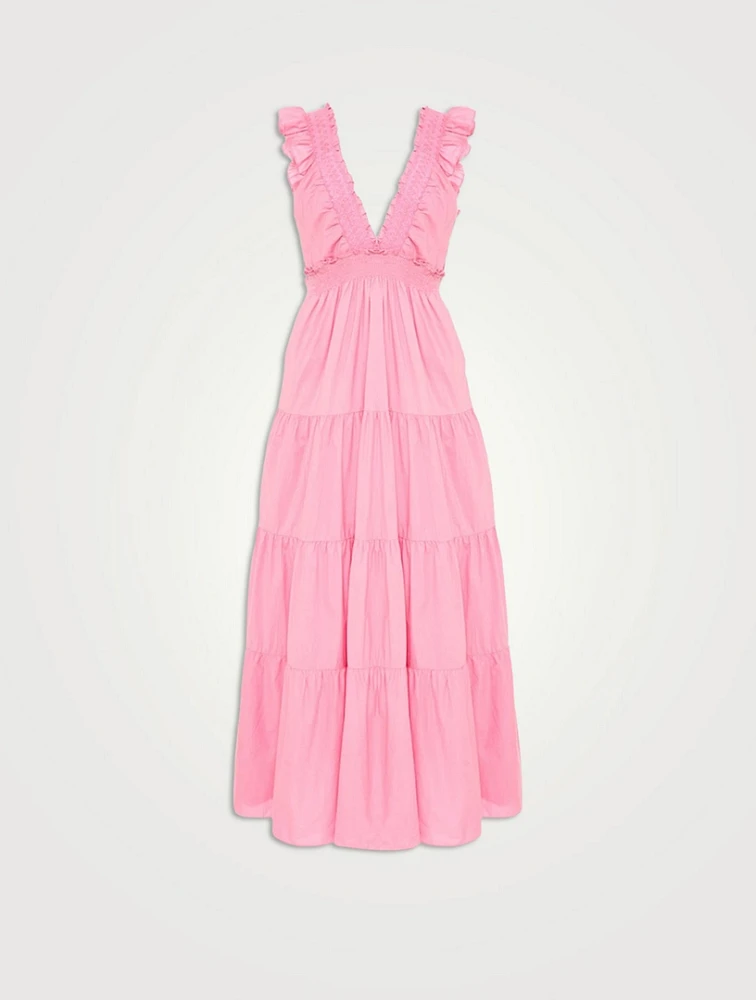 Arnene Ruffled Cotton Dress
