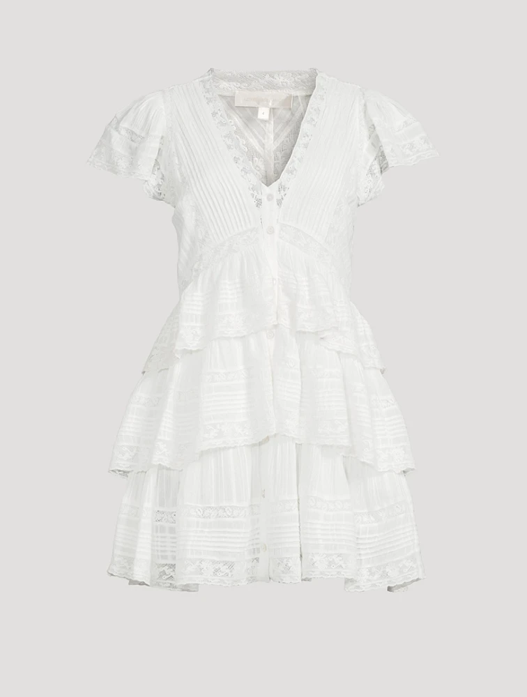 Binselle Ruffled Mini Dress