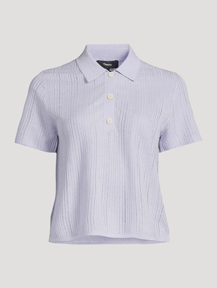 Ribbed Polo Shirt
