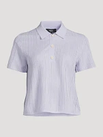 Ribbed Polo Shirt