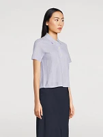 Ribbed Polo Shirt