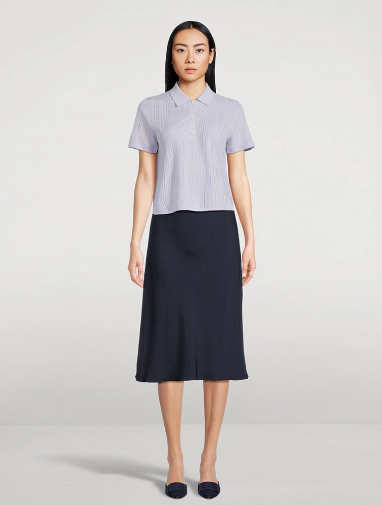 Ribbed Polo Shirt