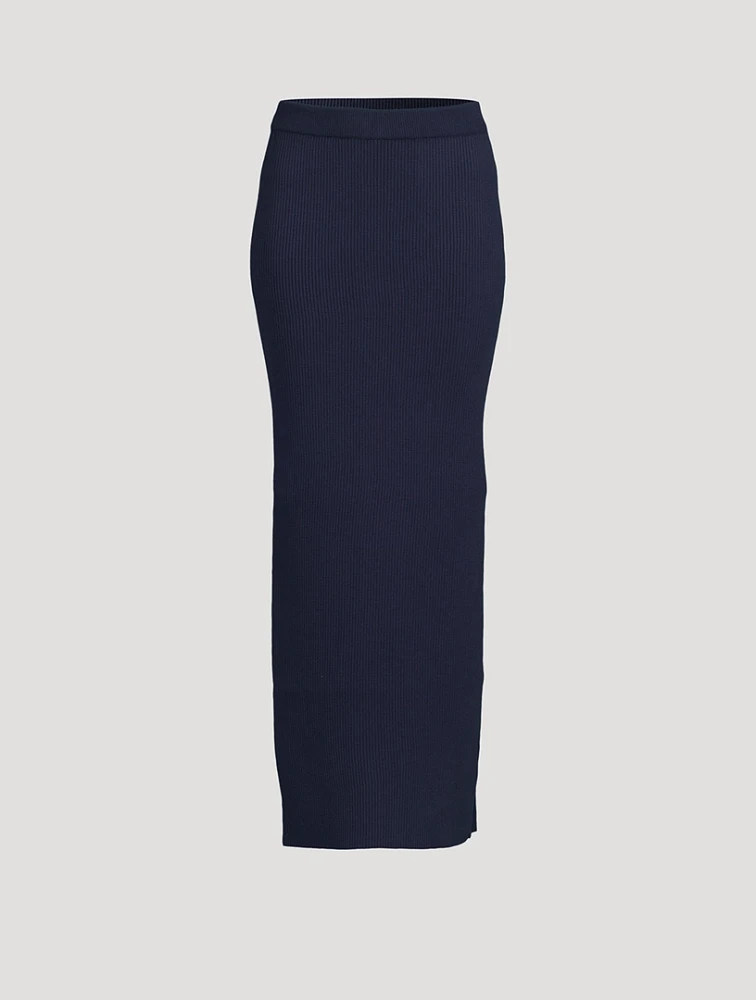 Skirt 01 Stretch Organic Cotton Column