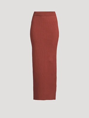 Skirt 01 Stretch Organic Cotton Column