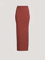 Skirt 01 Stretch Organic Cotton Column