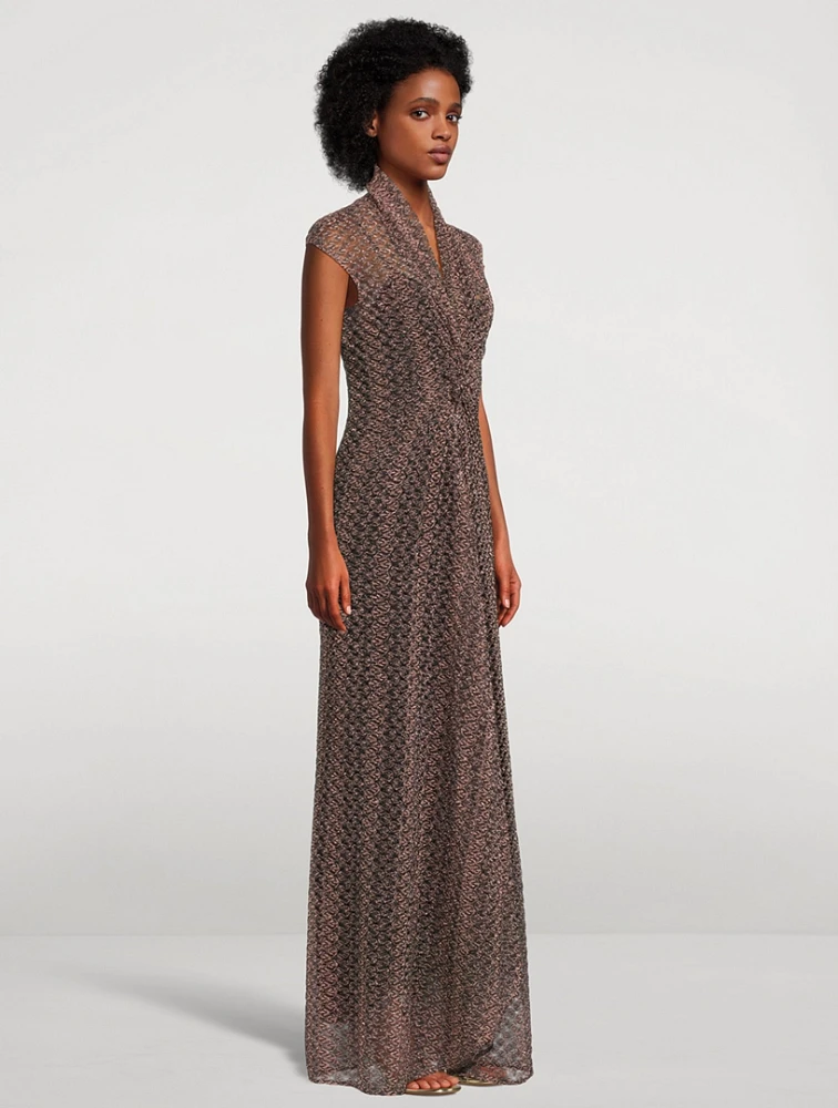 Lurex Maxi Dress