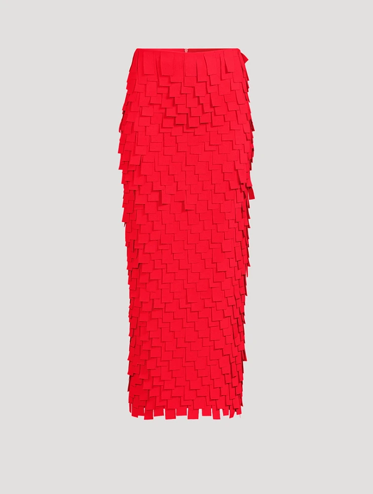 Multi Rectangle Crêpe Skirt