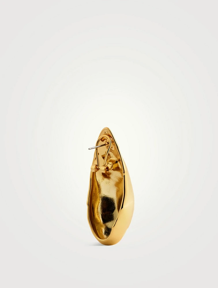Molten Puffy Teardrop Earrings