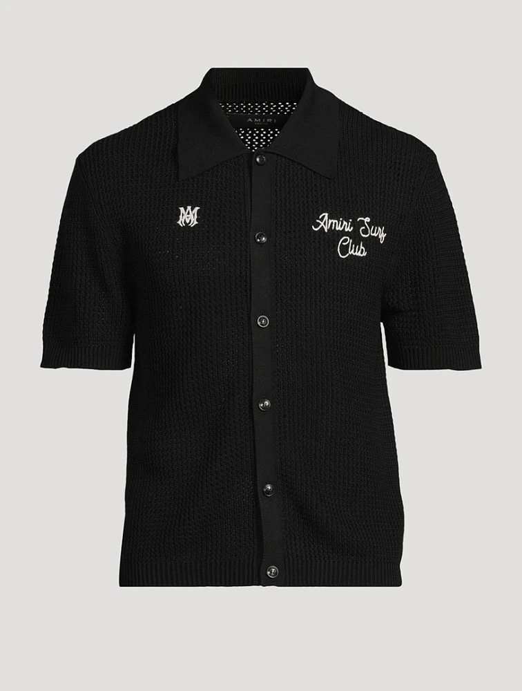 Amiri Surf Club Mesh Polo