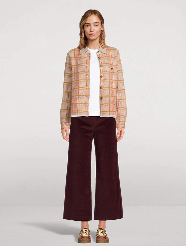 Dylan Plaid Cashmere Shirt