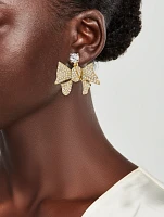 Crystal Bow Earrings