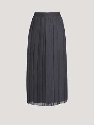Pleated Midi Skirt