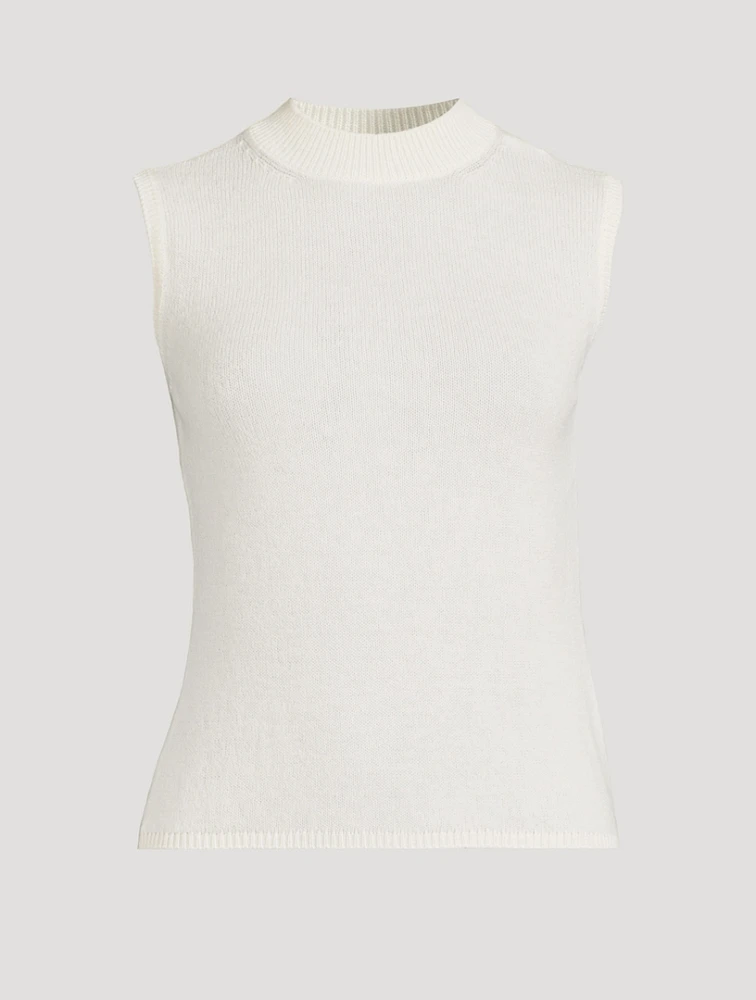 Sleeveless Cashmere Sweater