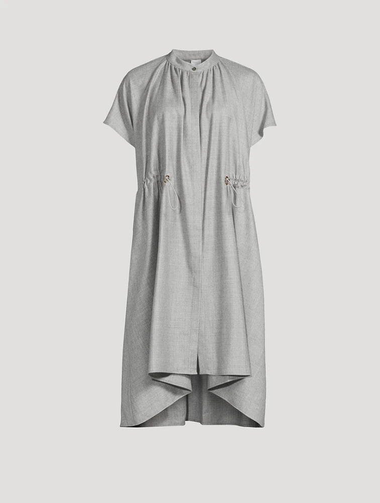 Drawstring Shirt Dress