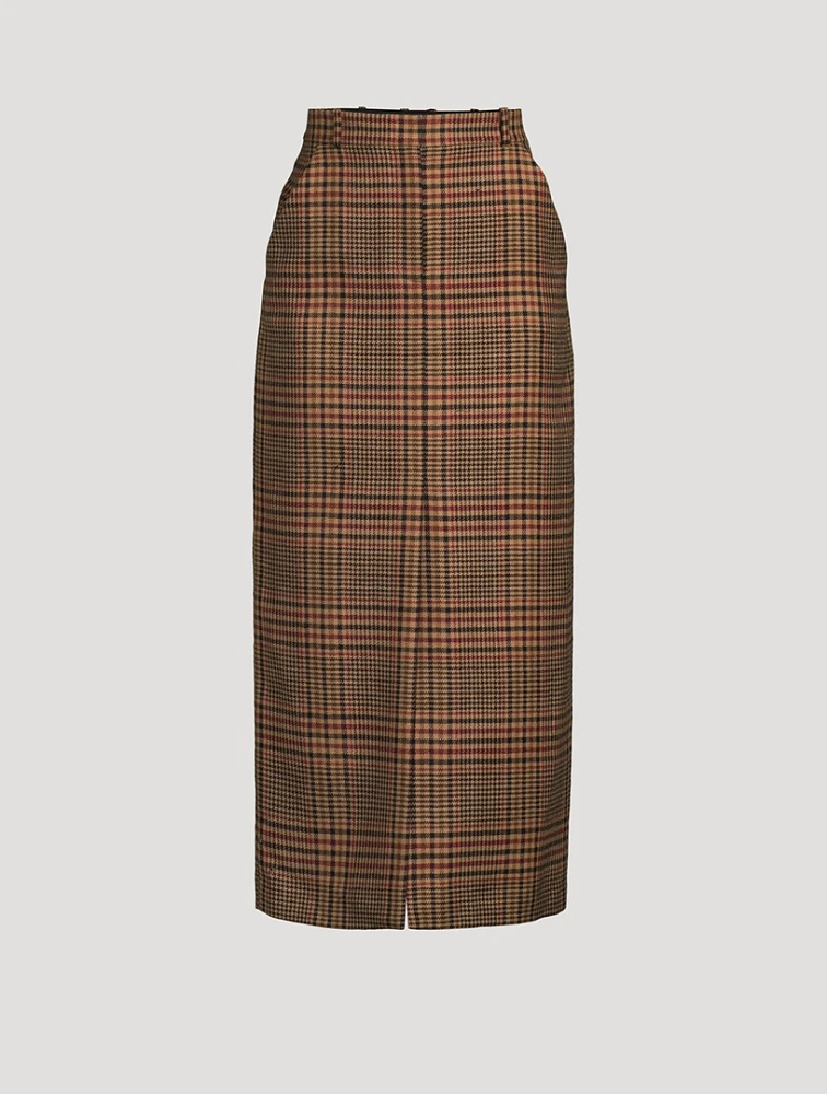 Maxine Plaid Pencil Skirt