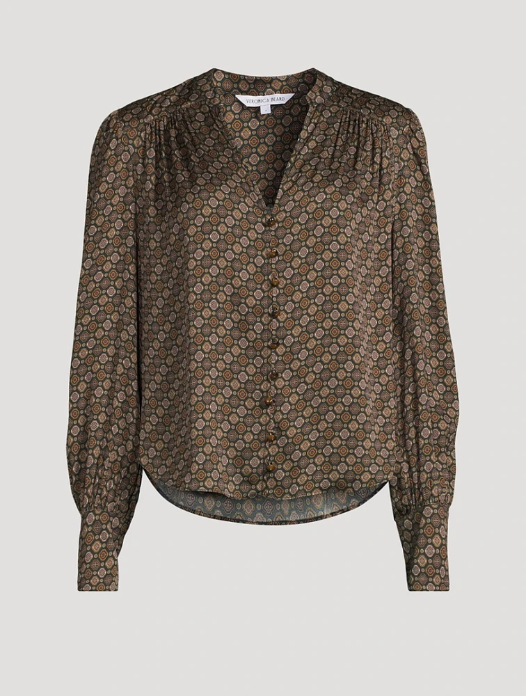 Esmeralda Silk-Blend Top