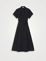Eyelet Organic Poplin Shirt Dress