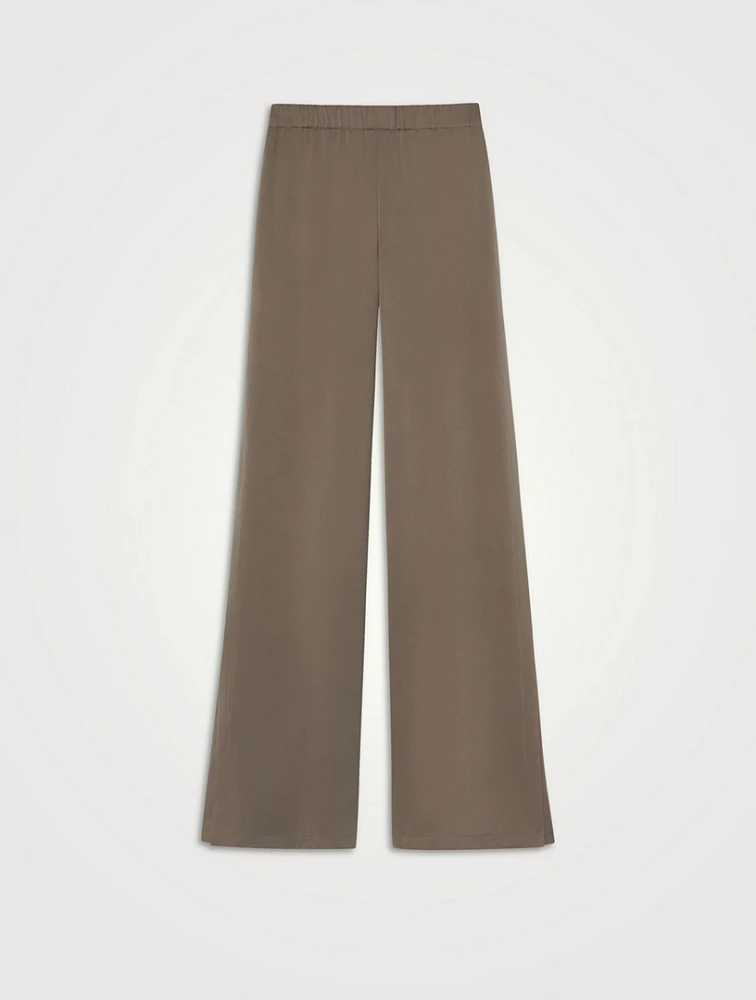Franklin Silk Wide-Leg Trousers