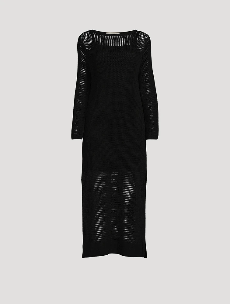 Mesh Stitch Knit Dress