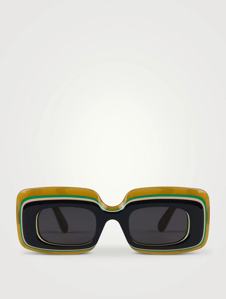 Multilayer Rectangular Sunglasses