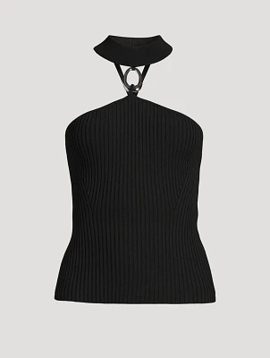 Rubie Ribbed Halter Top