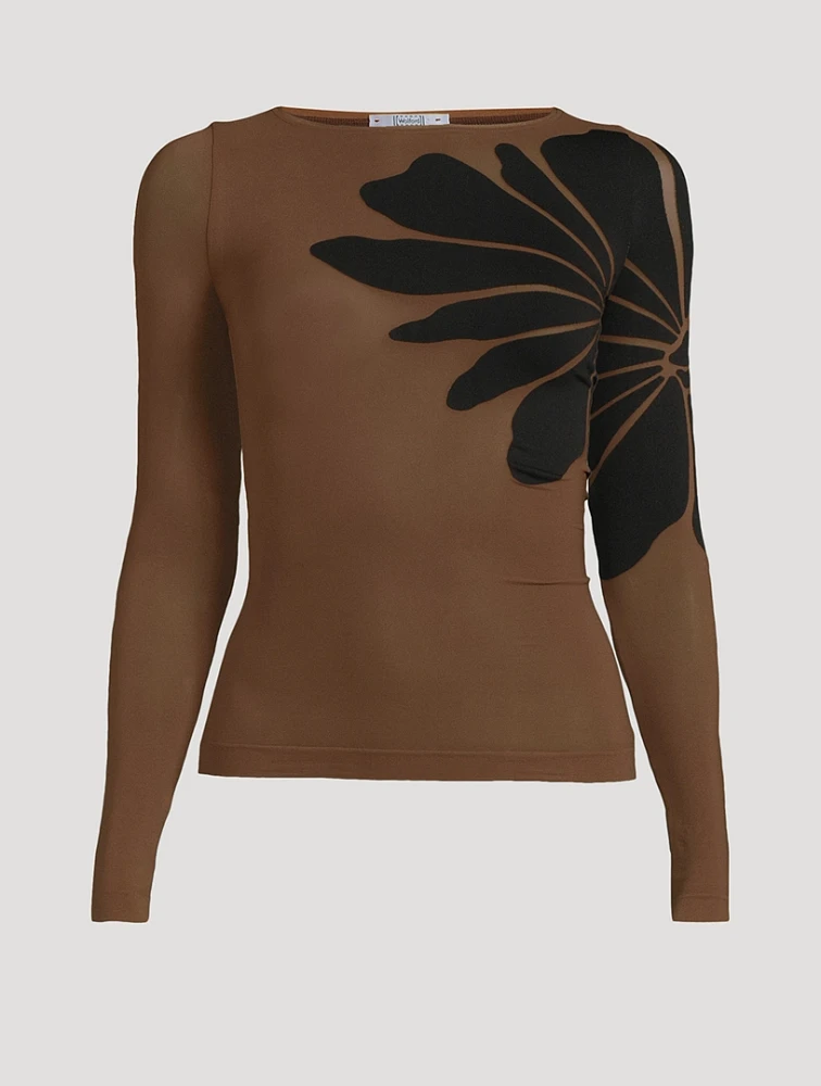 Body Tattoo Long-Sleeve Top