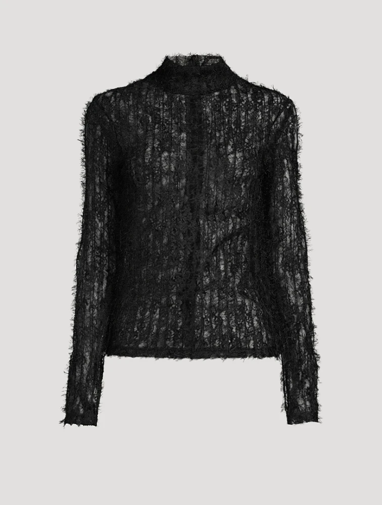 Textured Sheer Top