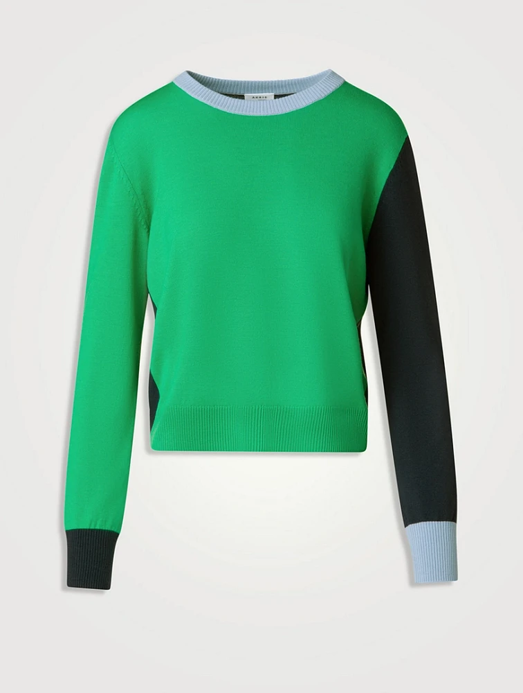 Wool Colourblock Sweater