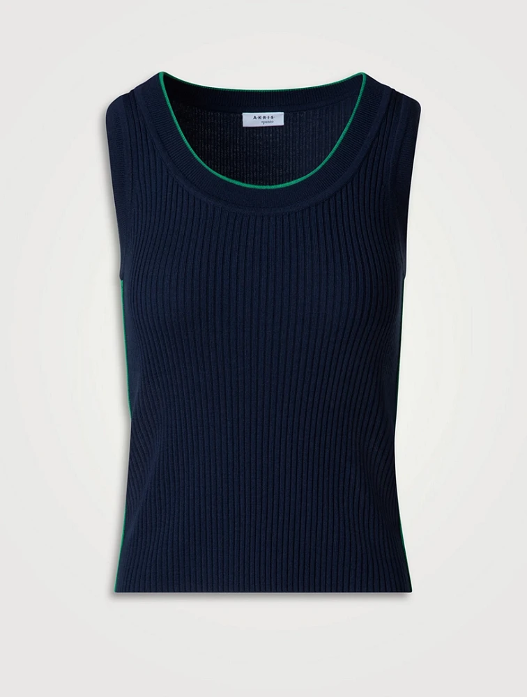 Wool Sleeveless Sweater