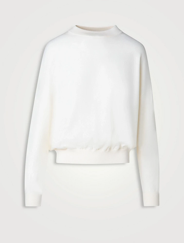 Wool Mockneck Sweater