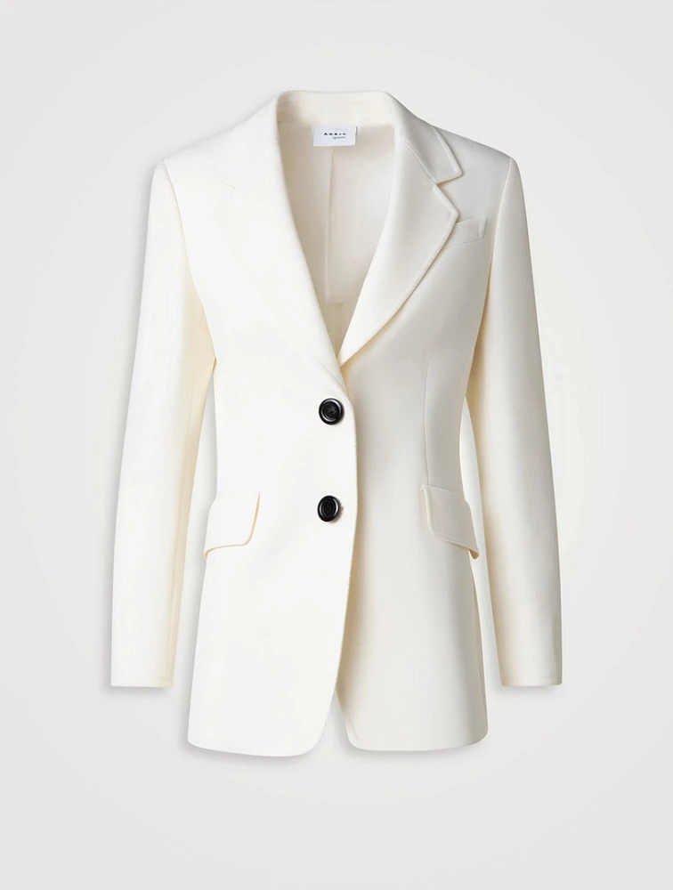 Wool Gabardine Blazer