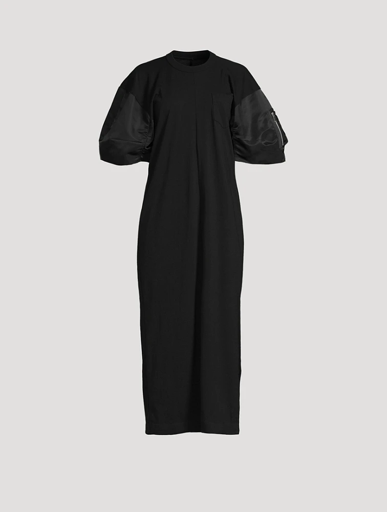Puff-Sleeve T-Shirt Dress