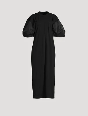 Puff-Sleeve T-Shirt Dress