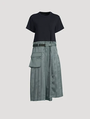 Mixed-Media T-Shirt Dress