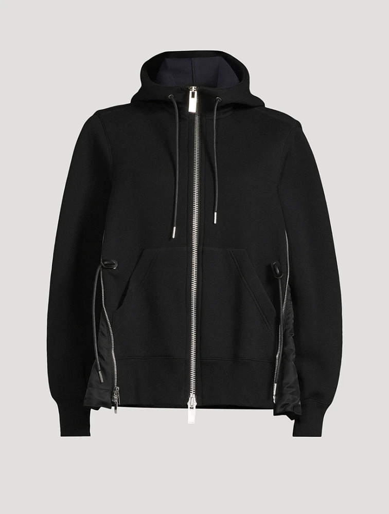Zip Twill Hoodie
