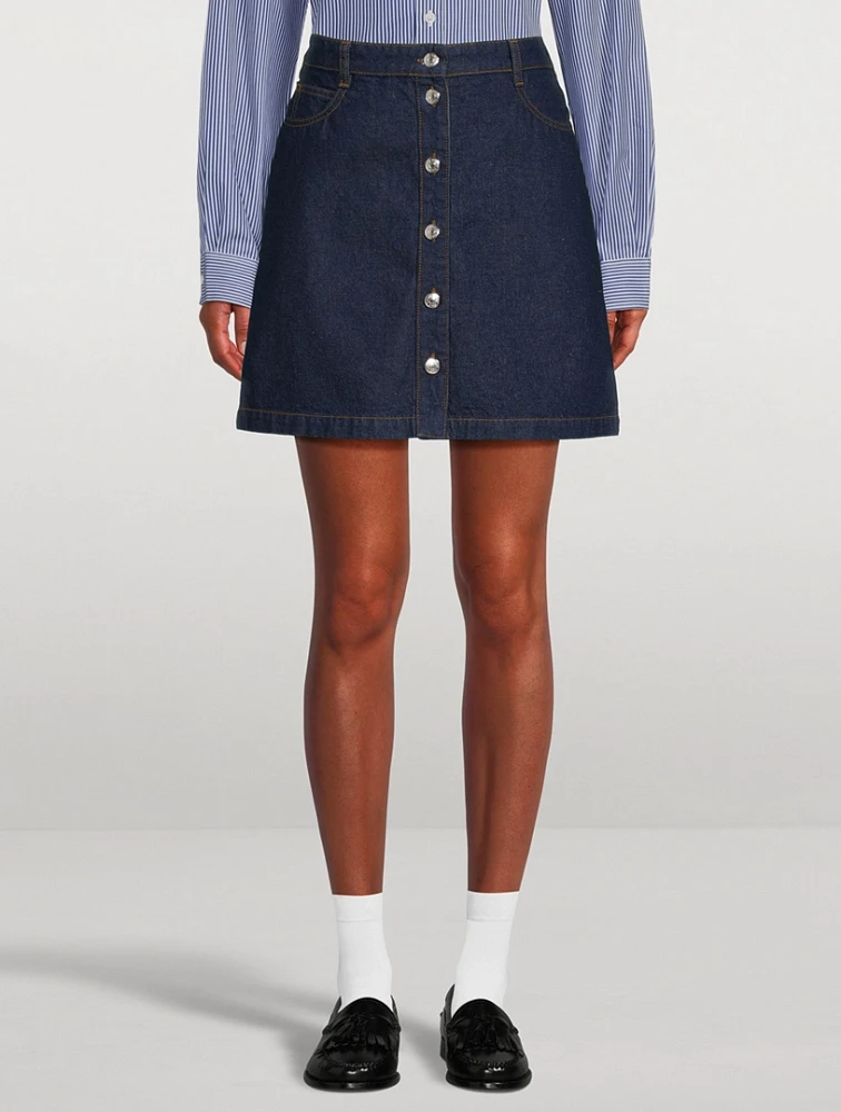 Denim Mini Skirt