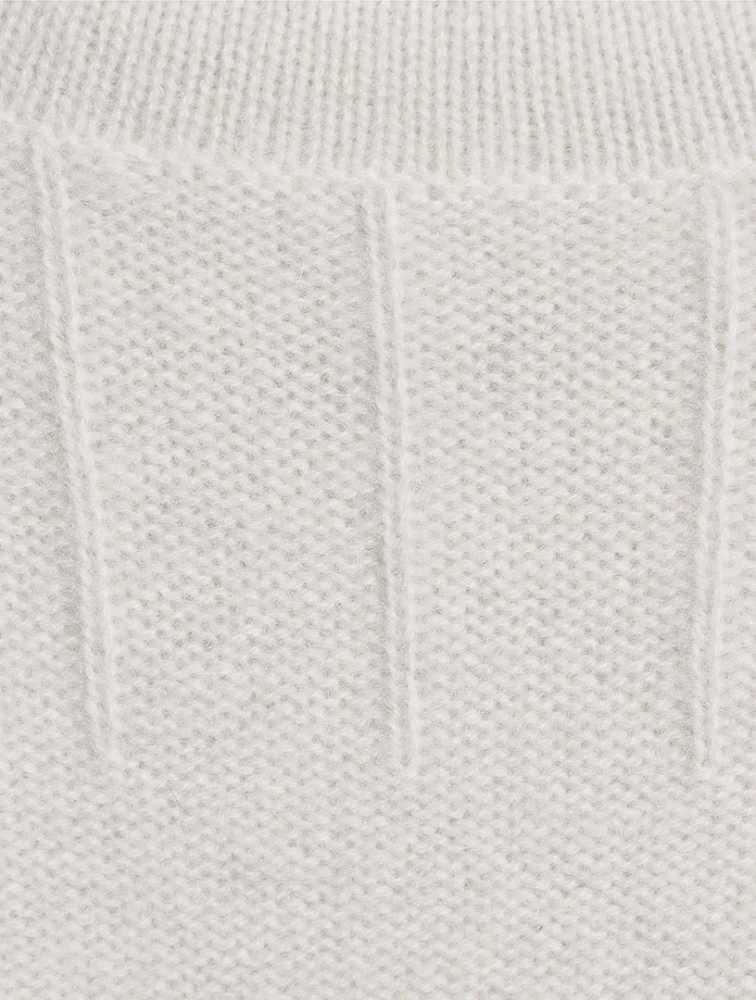 Fair Trade Cashmere AI-Inspired Turtleneck Sweater Dress