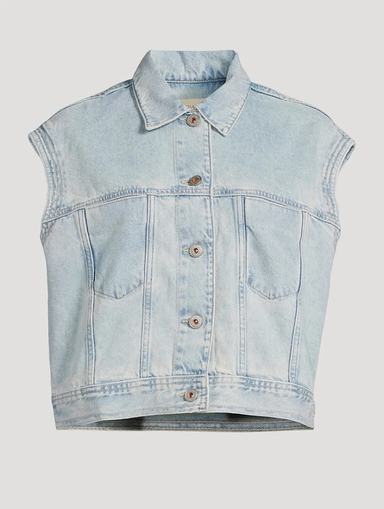Blake Sleeveless Denim Jacket