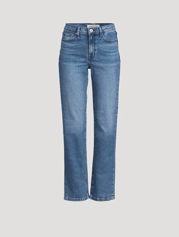 Zoe High-Waisted Straight-Leg Jeans