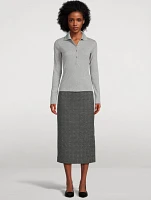 Ribbed Cotton Polo Shirt
