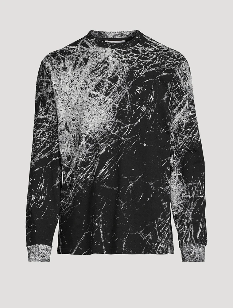 Long-Sleeve T-Shirt Smashed Screen Print