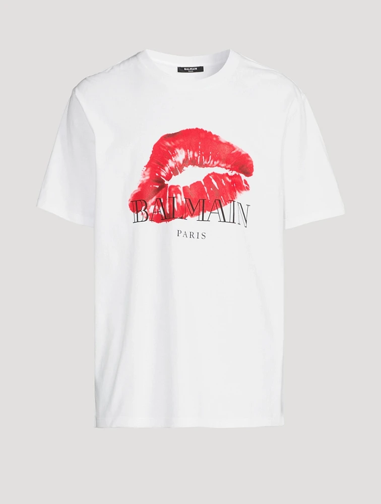 Relaxed T-Shirt Kiss Print